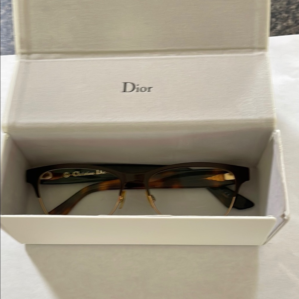 Dior Brown Tortoiseshell Glasses Luxury Accessories